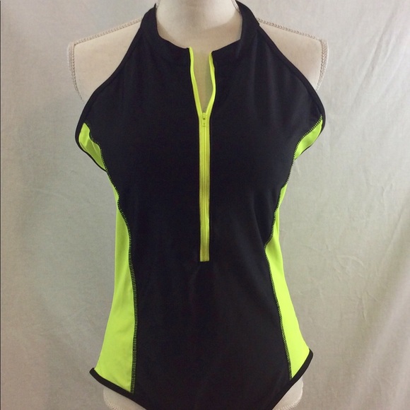 Other - XXL Halter Zip Front One Piece Swimsuit